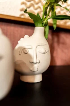 KARE24.se Vas Spherical Face Höger - Vit, 16cm - KARE Design Discount
