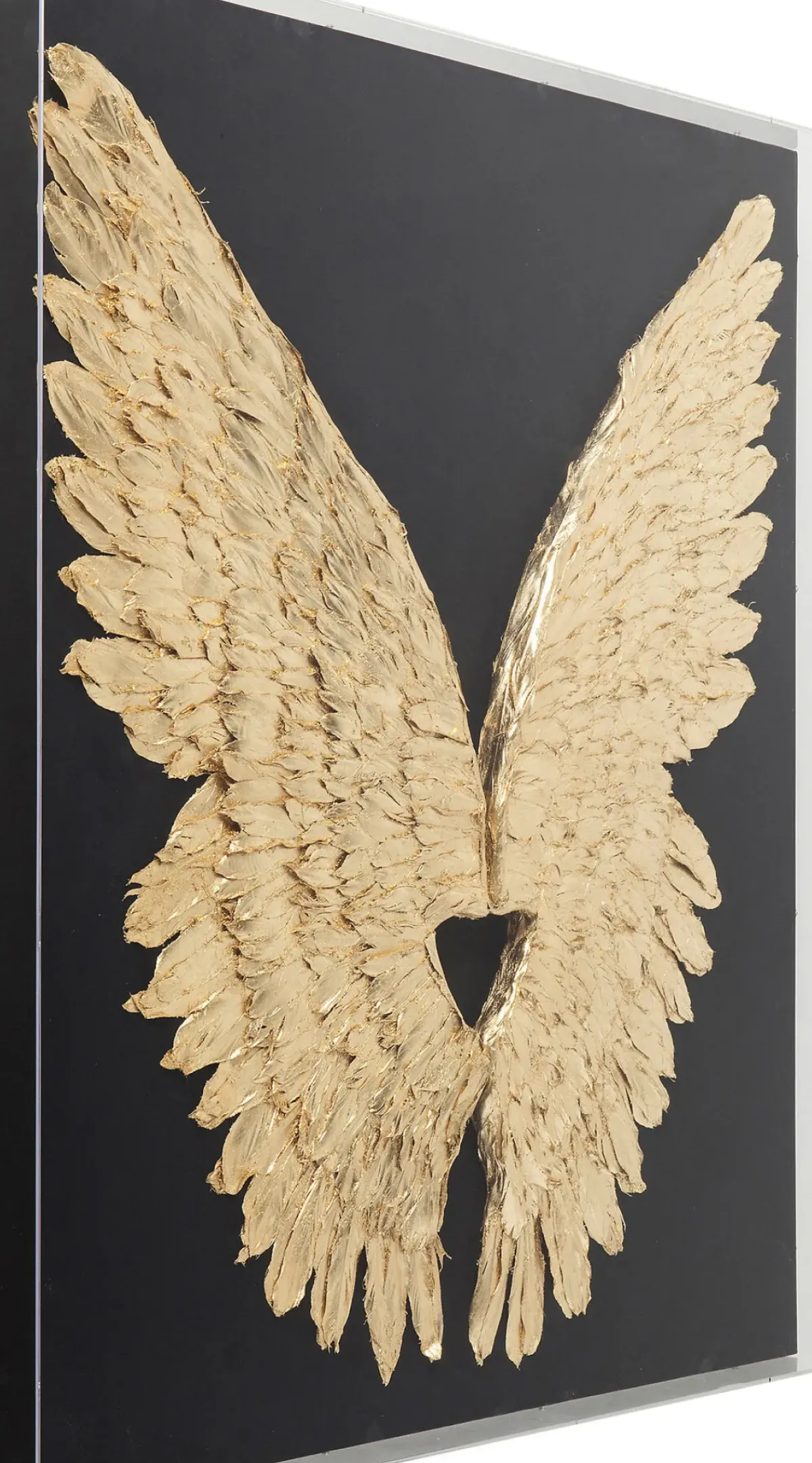 KARE24.se Väggdekoration Wings Guld Svart 120x120cm - KARE Design Hot