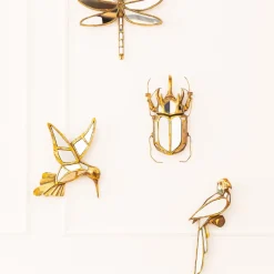 KARE24.se Väggdekor Beetle Mirror - Skulptur Guld/Spegelglas, 39cm - KARE Design Sale
