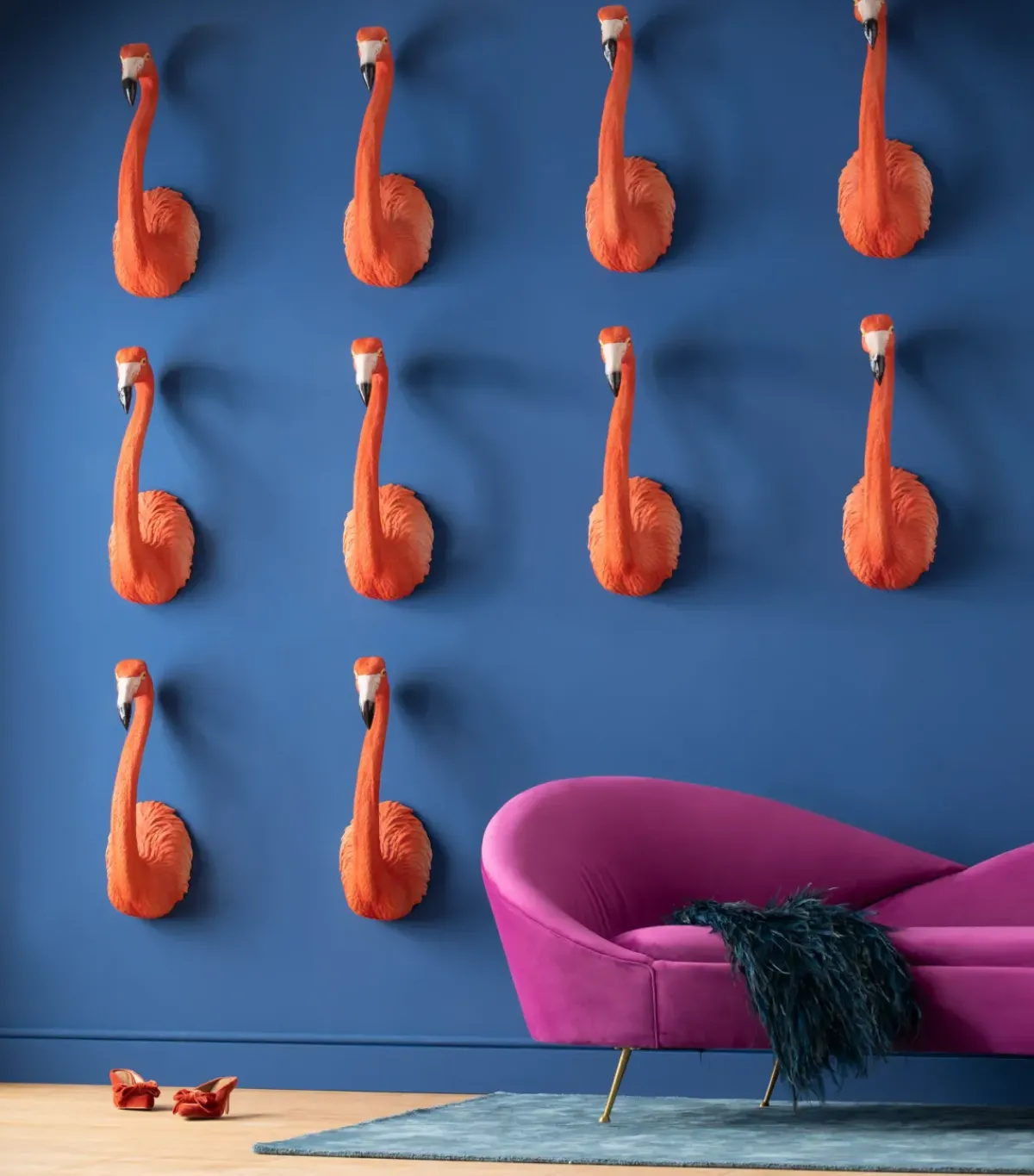KARE24.se Väggdekor Flamingo Road - Dekorativ Skulptur för Vägg, 72cm - KARE Design New