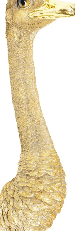 KARE24.se Väggdekor Ostrich - Dekorativ Skulptur Guld, 72cm - KARE Design Discount