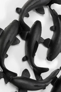 KARE24.se Väggdekor School of Koi, Svart, Ø160cm - KARE Design Sale