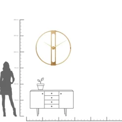 KARE24.se Väggklocka Clip Gold XL, Ø107cm - KARE Design