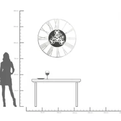 KARE24.se Väggklocka Gear - Stor Klocka med Romerska Siffror, Ø121cm - KARE Design Best