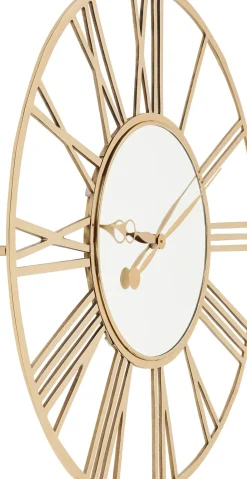 KARE24.se Väggklocka Giant Gold - Stor Klocka med Romerska Siffror, Ø121cm - KARE Design Sale