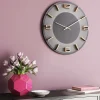 KARE24.se Väggklocka Leonardo Grå/Guld - KARE Design Outlet