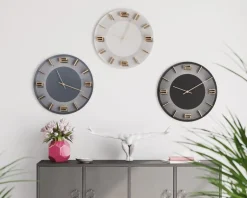 KARE24.se Väggklocka Leonardo Grå/Guld - KARE Design Outlet
