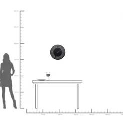 KARE24.se Väggklocka Leonardo Svart, Ø50cm - KARE Design Online