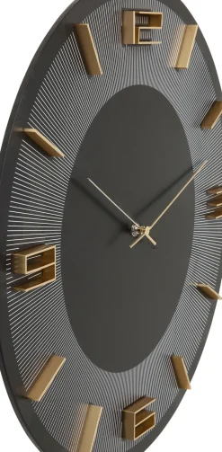 KARE24.se Väggklocka Leonardo Svart, Ø50cm - KARE Design Online