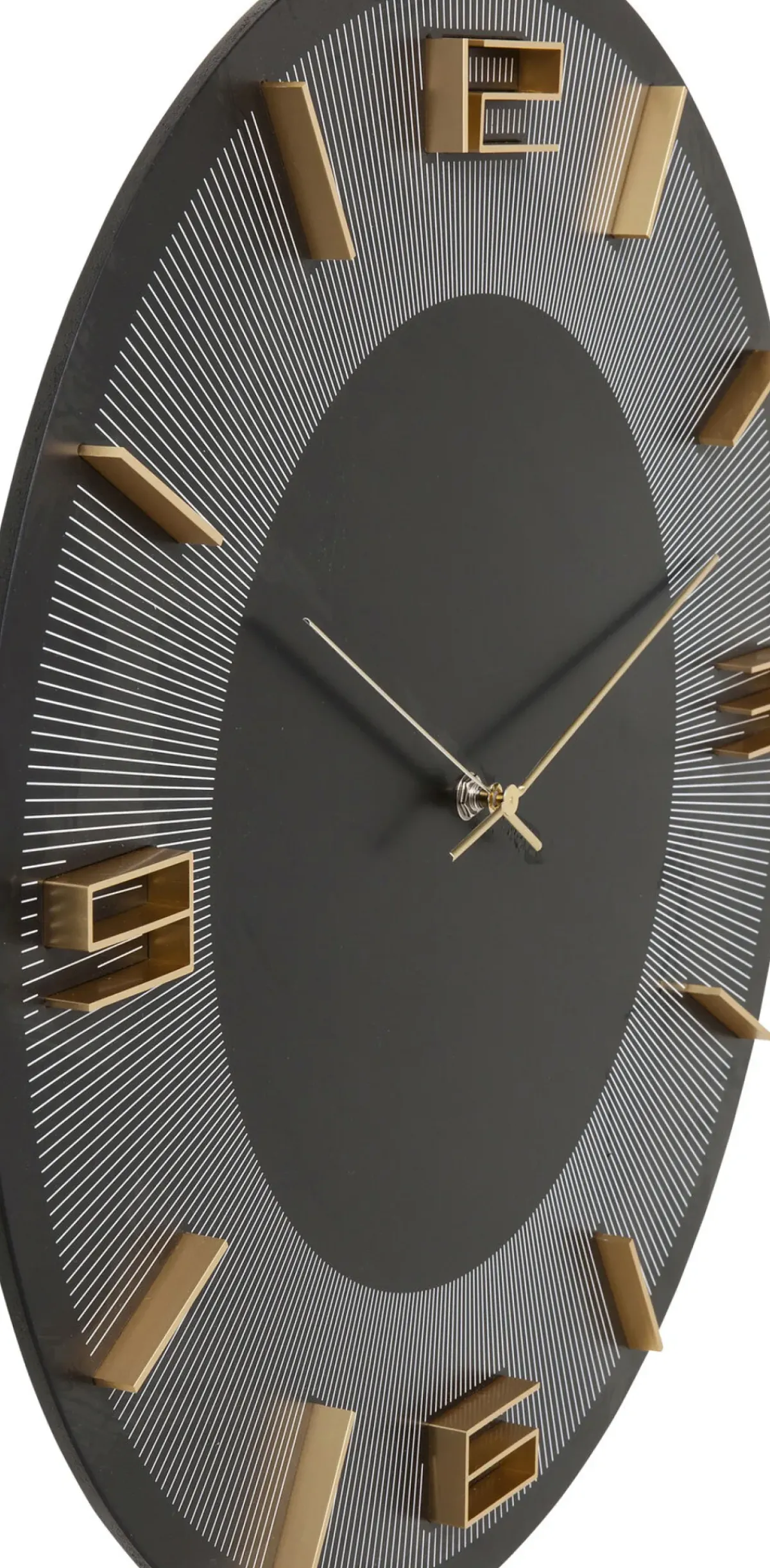 KARE24.se Väggklocka Leonardo Svart, Ø50cm - KARE Design Online
