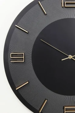 KARE24.se Väggklocka Leonardo Svart, Ø50cm - KARE Design Online