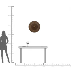 KARE24.se Väggklocka Levi - Brun, Ø60cm - KARE Design Discount