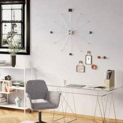KARE24.se Väggklocka Like Umbrella - Krom, Ø100 - KARE Design New