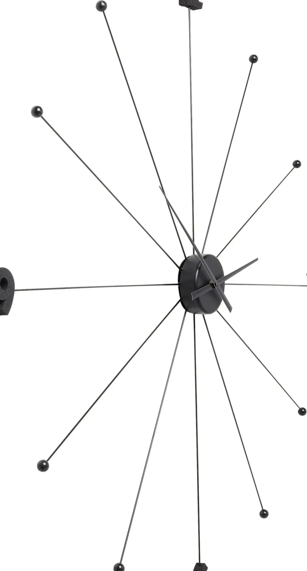 KARE24.se Väggklocka Like Umbrella - Svart, Ø100 - KARE Design Online