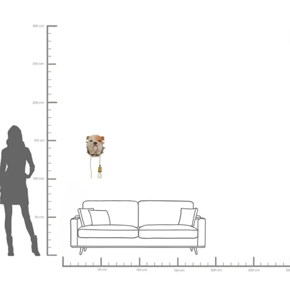 KARE24.se Vägglampa Animal Dog - Bulldog - KARE Design Hot