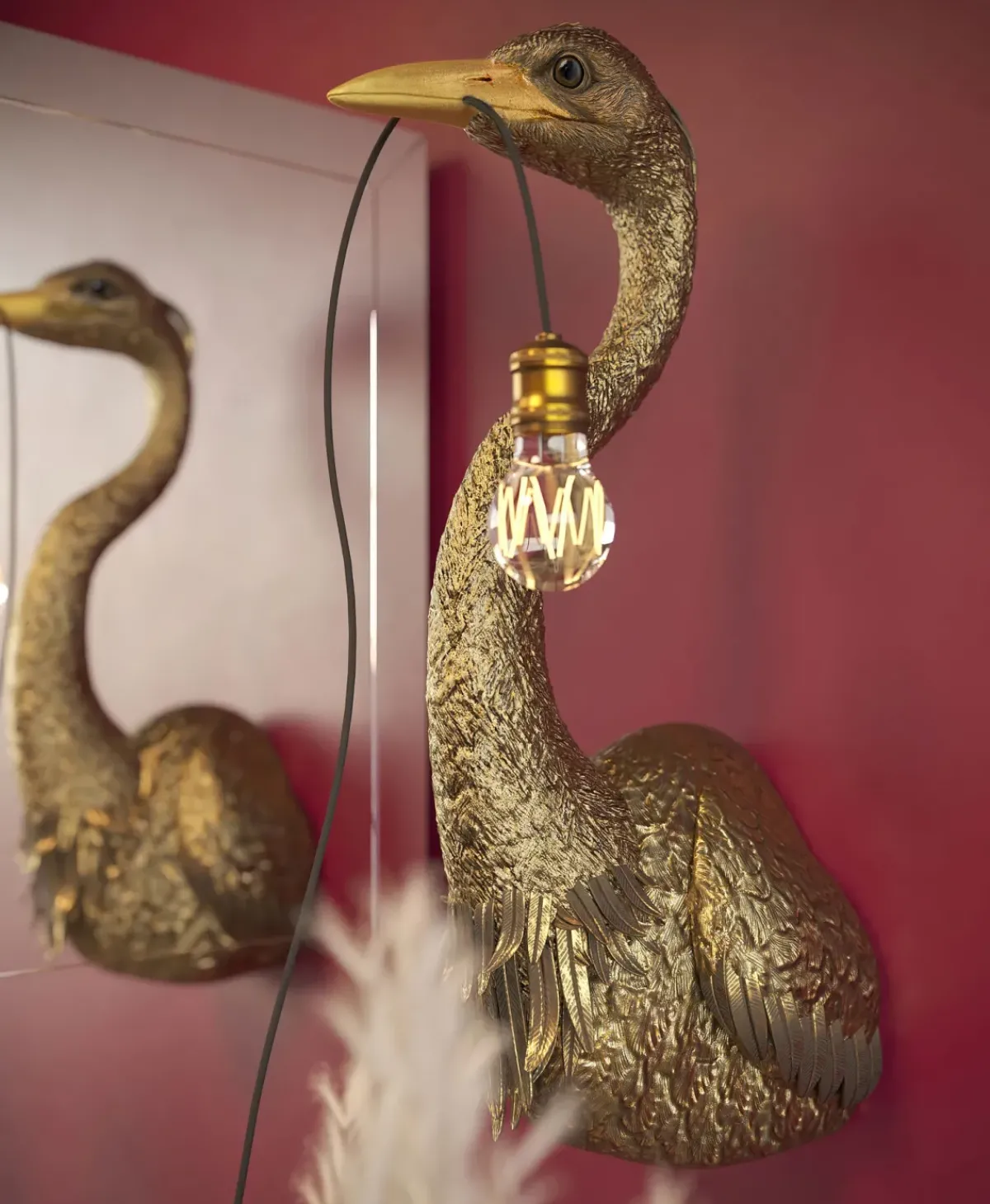KARE24.se Vägglampa Heron - Guld Häger - KARE Design