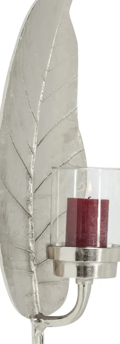KARE24.se Väggljusstake Leaf - Blad Silver - KARE Design Clearance