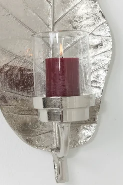 KARE24.se Väggljusstake Leaf - Blad Silver - KARE Design Clearance
