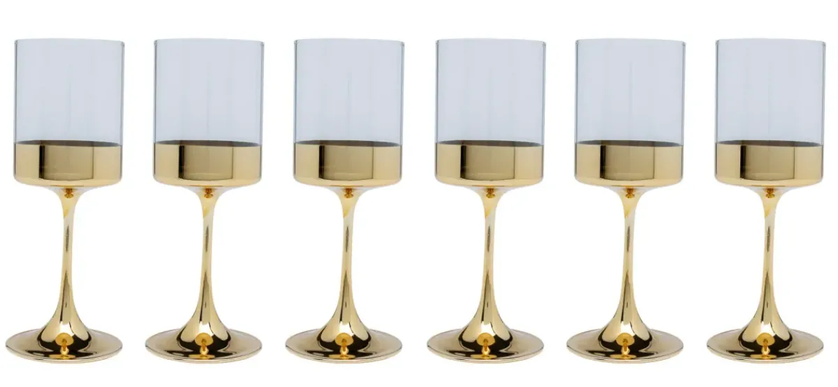 KARE24.se Vinglas Electra - Guld - KARE Design Clearance