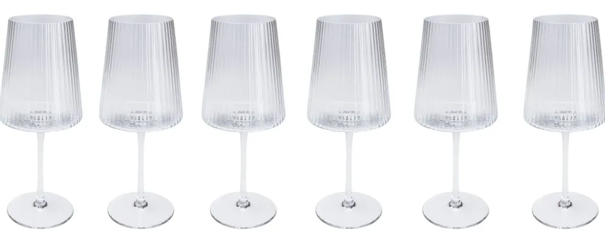 KARE24.se Vinglas Riffle - Räfflat Glas - KARE Design Outlet
