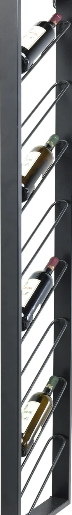 KARE24.se Vinhylla Bistro - Vägghängt Vinställ Svart, 36x160cm - KARE Design Outlet
