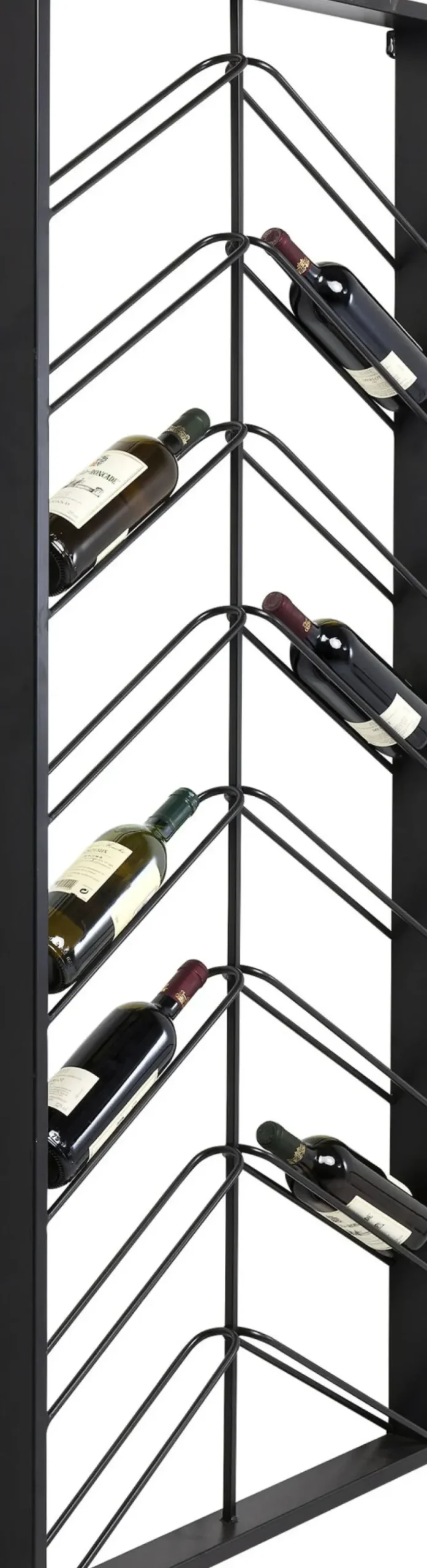 KARE24.se Vinhylla Bistro - Vägghängt Vinställ Svart, 70x160cm - KARE Design Clearance