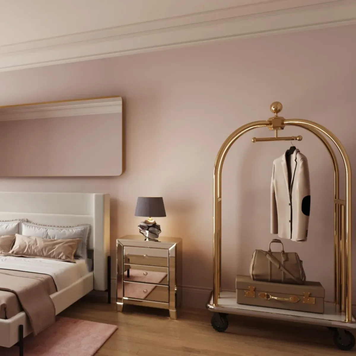 KARE24.se VIP Bagagevagn Vegas - Guld - KARE Design Best