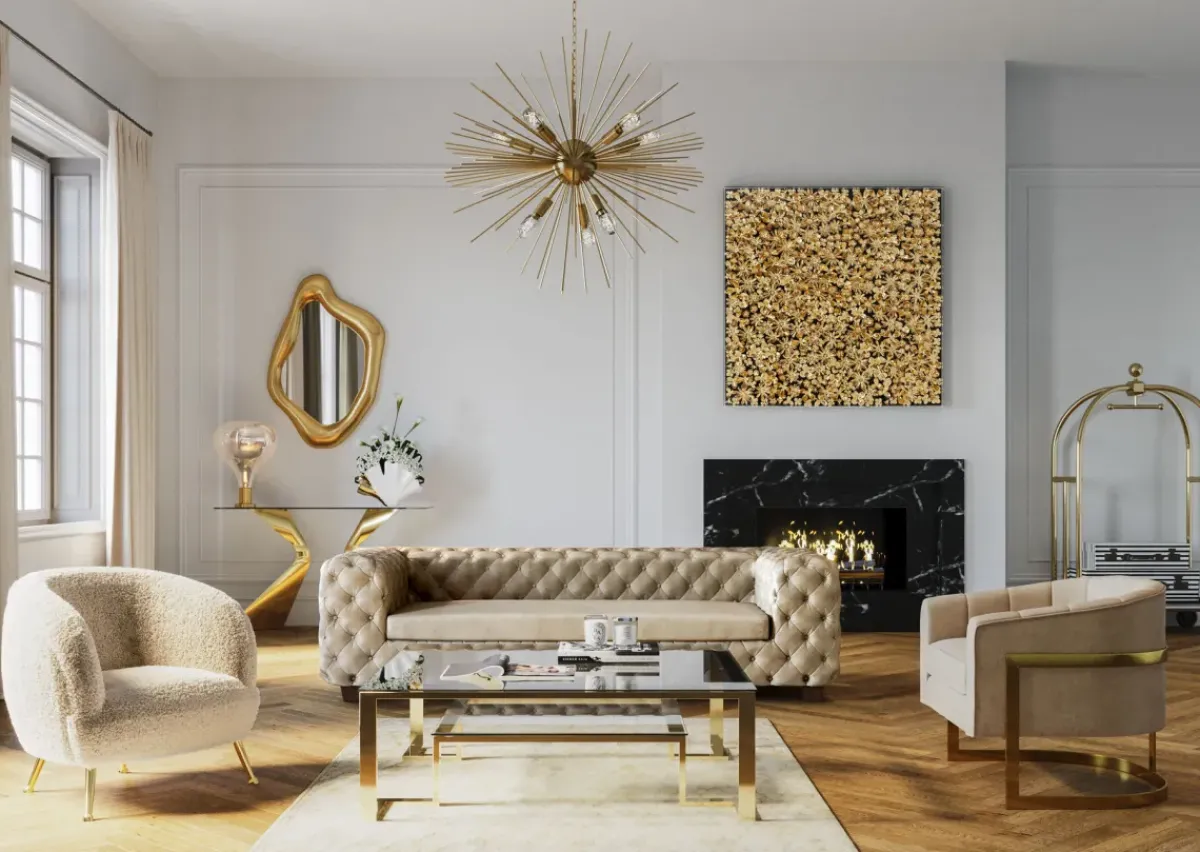 KARE24.se VIP Bagagevagn Vegas - Guld - KARE Design Best